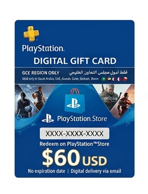 PlayStation Store Gift Card $60 – Digital Code | Instant Delivery via WhatsApp & Email | PSN Wallet Top-Up (GCC)