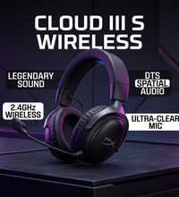HyperX Cloud III S Wireless - features and specifications - SKU 104144
