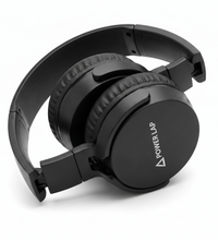 Power Lap XB-450BT Wireless Headphone Black - 45 degree angle view - SKU 103650