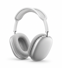 Power Lap MAX Wireless Over-Ear Headset Silver - 45 degree angle view - SKU 103652