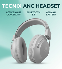 Tecnix ANC Headset - active noise cancelling Bluetooth 5.3 features - SKU 103656