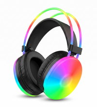 Power Lap Disco Pulse PG580 RGB Wireless Headphone - 45 degree angle view - SKU 103655