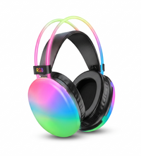 Power Lap Disco Pulse PG580 RGB Wireless Headphone - front view - SKU 103655