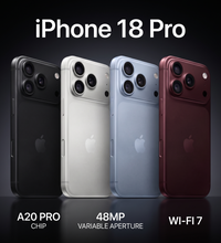 Apple iPhone 18 Pro - all four colors A20 Pro chip features - SKU 200010