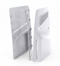 PS5 Slim replacement faceplate panels detached showing clip-on fit - SKU 101228