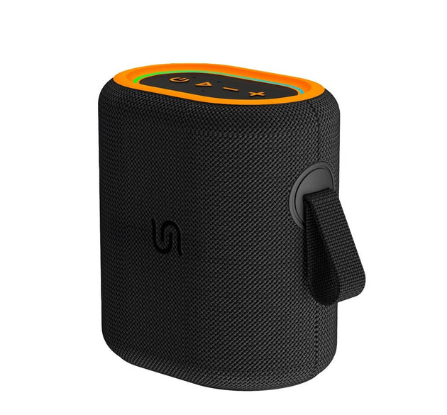 PORODO Soundtec Rave Portable Wireless Speaker | Dynamic RGB Flame Light Effects, Powerful Bass Drivers, TWS Stereo Pairing, IPX5 Water Resistance & Long Battery Life (Black)