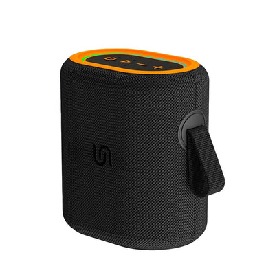 PORODO Soundtec Rave Portable Wireless Speaker | Dynamic RGB Flame Light Effects, Powerful Bass Drivers, TWS Stereo Pairing, IPX5 Water Resistance & Long Battery Life (Black)